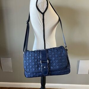 Vera Bradley Quilted Blue Shoulder Bag